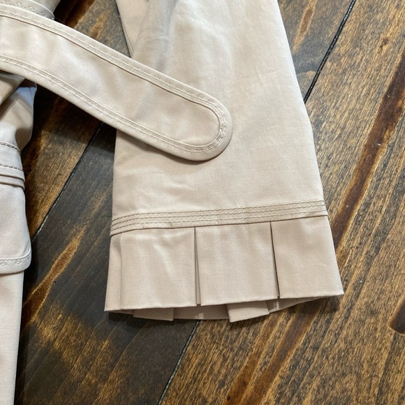 Juicy Couture 3/4 Sleeve Belted Double Breasted Trench Coat - Picture 5 of 6